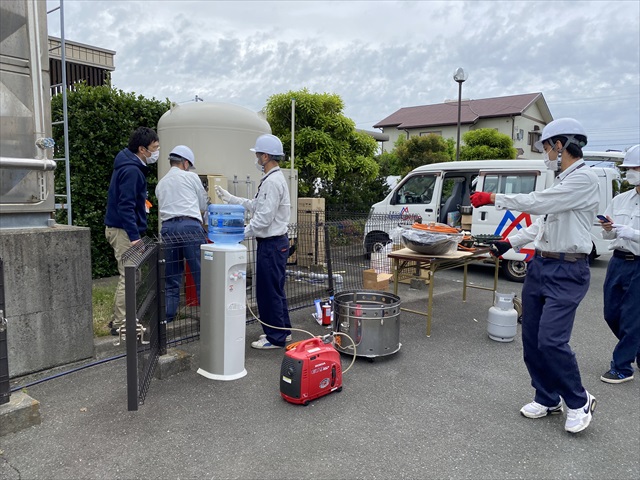 エネジン様の防災訓練に参加させていただきました。