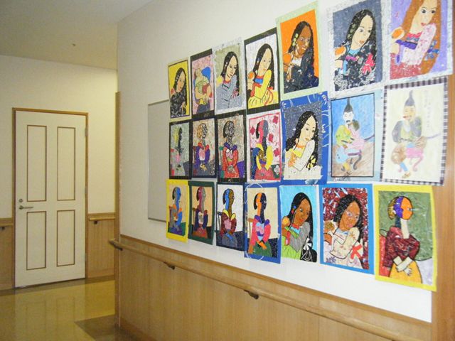 ちぎり絵の展覧会