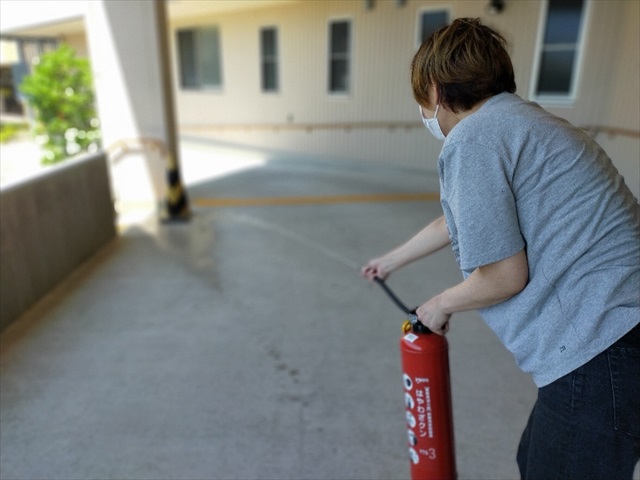 避難訓練やりました！暑かったぁ～