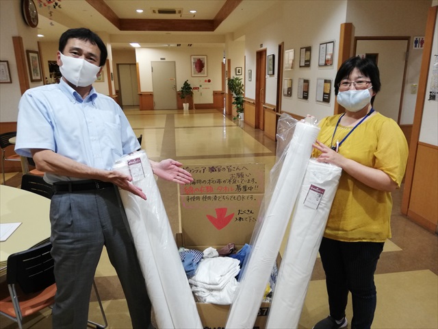 赤堀産業様より消毒用ウエス？？頂きました！！